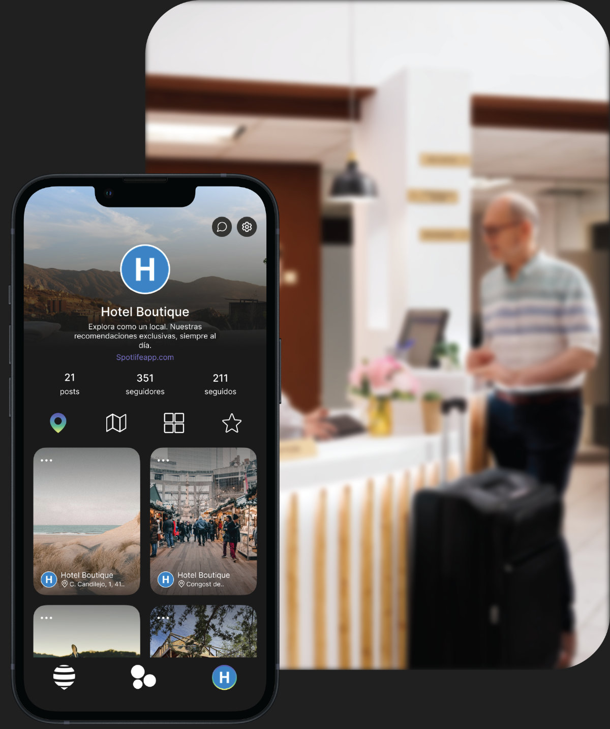 Hotel listing on Spotlife