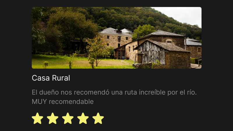 Reseñas que no aparecen en ningún mapa